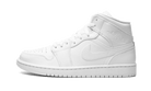 Air Jordan 1 Mid Triple White, White/White/White (554724-136 / 554725-130)