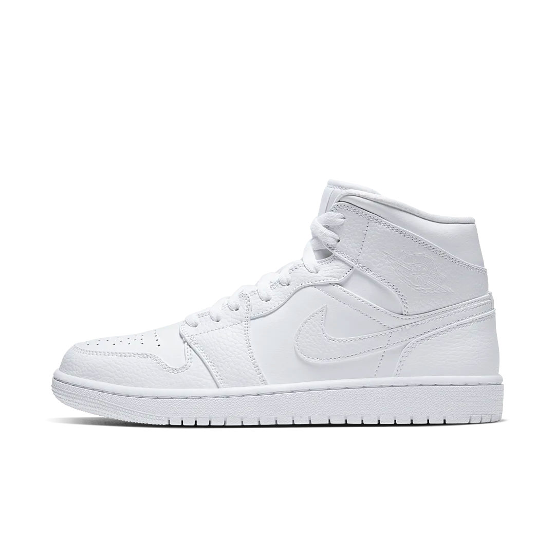 Air Jordan 1 Mid Triple White 2.0 (2020), White/White-White (554724-130)