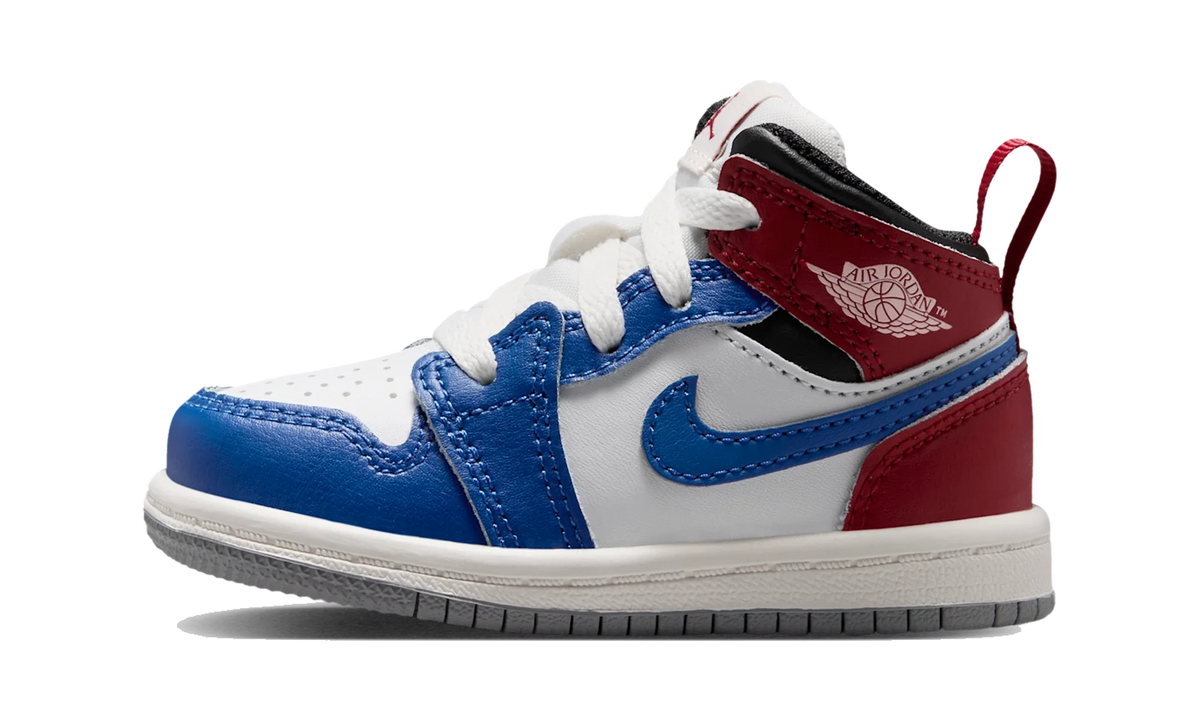 Air Jordan 1 Mid True Blue Varsity Red (TD)