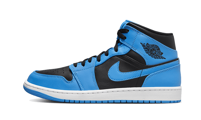 Air Jordan 1 Mid University Blue Black, University Blue/White/Black (DQ8426-401 / DQ8423-401)