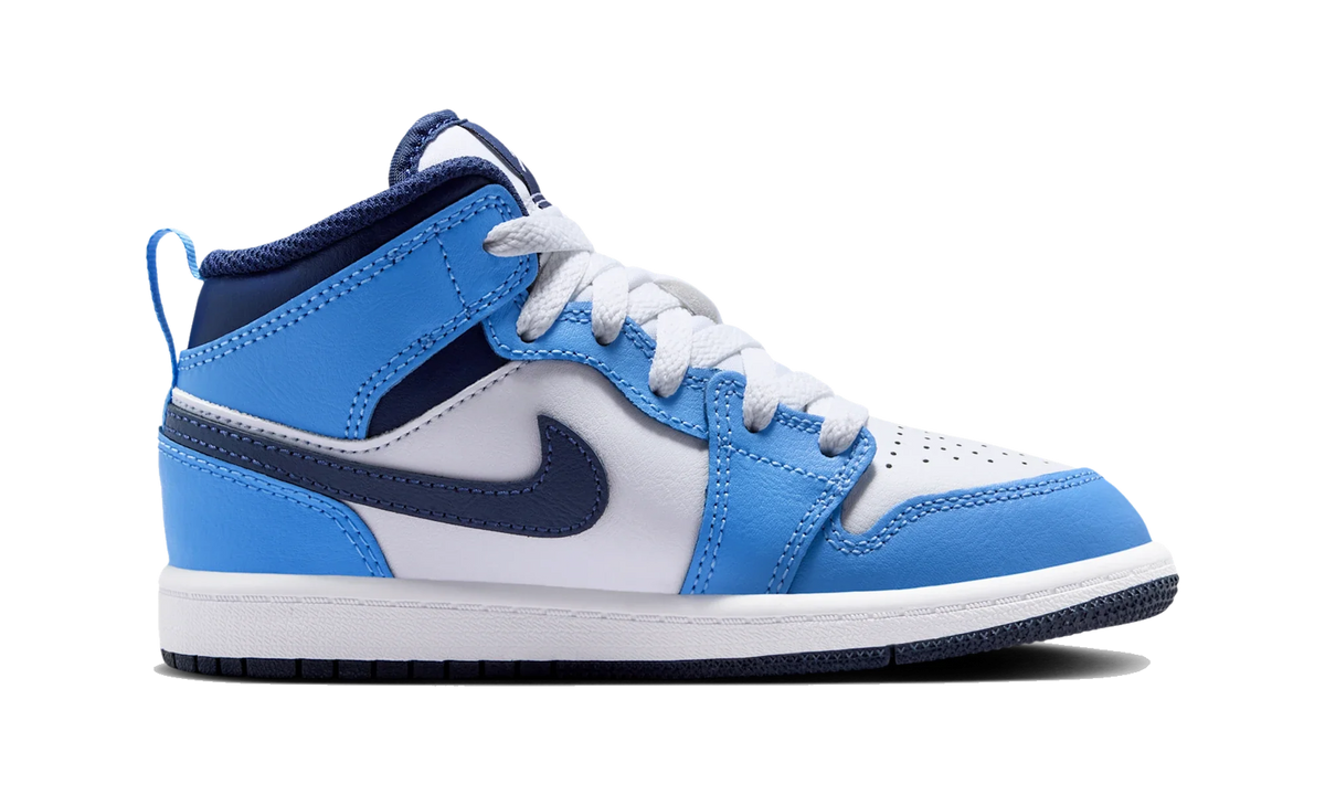 Air Jordan 1 Mid University Blue Midnight Navy (PS)