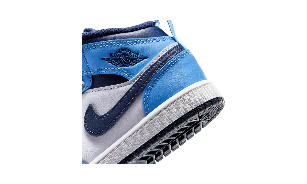 Air Jordan 1 Mid University Blue Midnight Navy (PS)