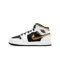 Air Jordan 1 Mid White Gold Black
