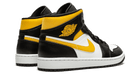 Air Jordan 1 Mid White Pollen Black, White/Black-Pollen (554724-177 / 554725-177)