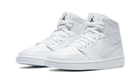 Air Jordan 1 Mid White Snakeskin, White/White-White (BQ6472-110)