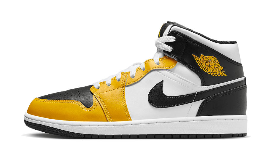 Air Jordan 1 Mid Yellow Ochre, Yellow Ochre/Black/White/Yellow Ochre (DQ8426-701 / DQ8423-701)