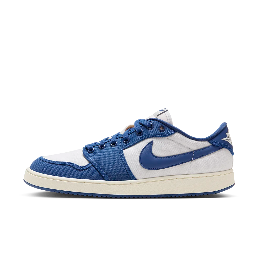 Air Jordan 1 Retro AJKO Low Kentucky, White/Dark Royal Blue/Sail (DX4981-103)