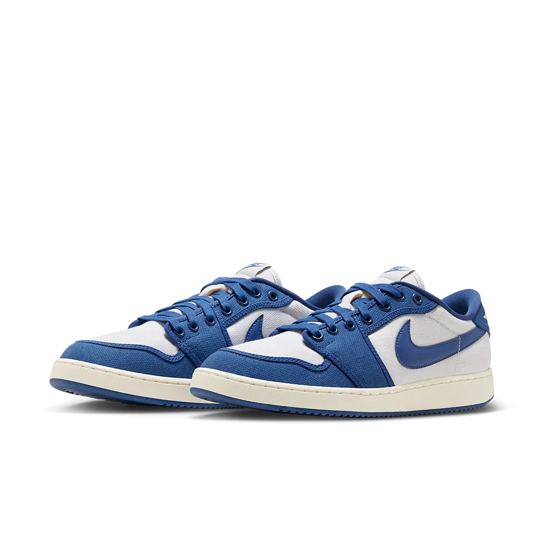 Air Jordan 1 Retro AJKO Low Kentucky, White/Dark Royal Blue/Sail (DX4981-103)