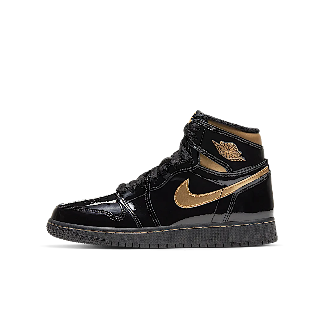 Air Jordan 1 Retro High Black Metallic Gold (2020), Black/Black-Metallic Gold (575441-032)