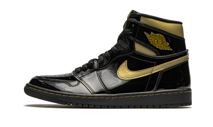 Air Jordan 1 Retro High Black Metallic Gold (2020), Black/Black-Metallic Gold (555088-032 / 575441-032)