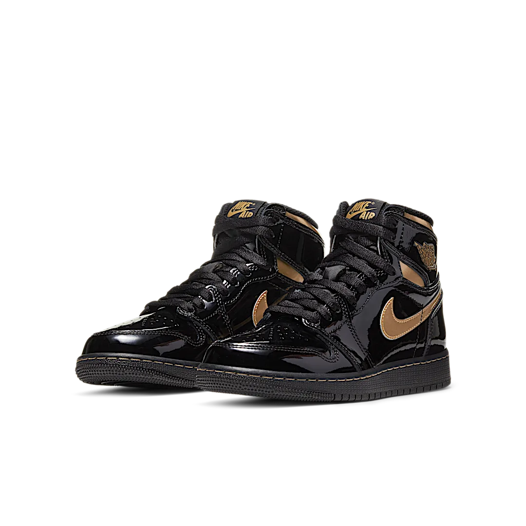 Air Jordan 1 Retro High Black Metallic Gold (2020), Black/Black-Metallic Gold (575441-032)