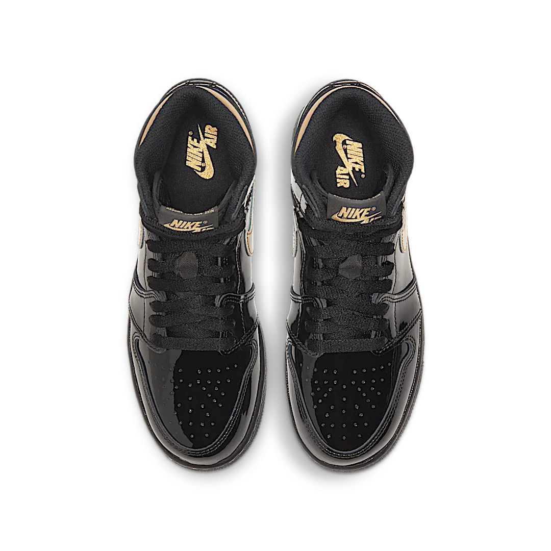 Air Jordan 1 Retro High Black Metallic Gold (2020), Black/Black-Metallic Gold (575441-032)