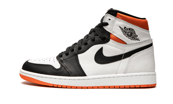 Air Jordan 1 Retro High Electro Orange, White/Electro Orange-Black (555088-180)