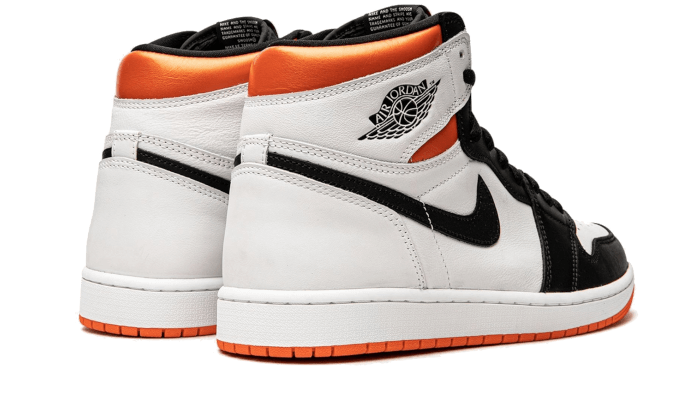 Air Jordan 1 Retro High Electro Orange, White/Electro Orange-Black (555088-180)