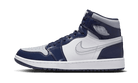 Air Jordan 1 Retro High Golf Patent Midnight Navy, White/Metallic Silver/Midnight Navy (DQ0660-100)