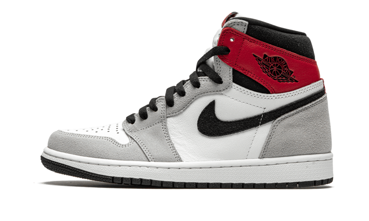 Air Jordan 1 Retro High Light Smoke Grey, White/Black-Light Smoke Grey-Varsity Red (555088-126 / 575441-126)