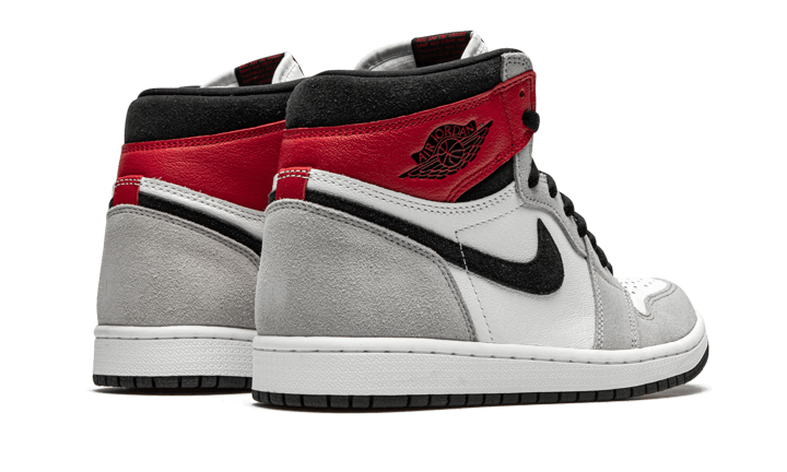 Air Jordan 1 Retro High Light Smoke Grey, White/Black-Light Smoke Grey-Varsity Red (555088-126 / 575441-126)