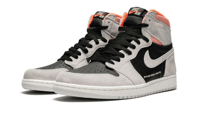 Air Jordan 1 Retro High Neutral Grey Hyper Crimson, Neutral Grey/Black-Hyper Crimson-White (555088-018)