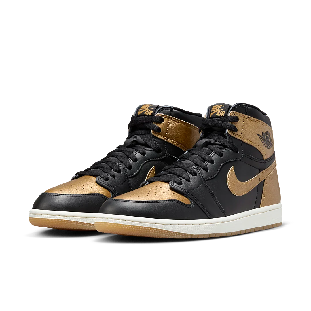 Air Jordan 1 Retro High OG Black Metallic Gold, Black/Metallic Gold/Sail (DZ5485-071 / FD1437-071)