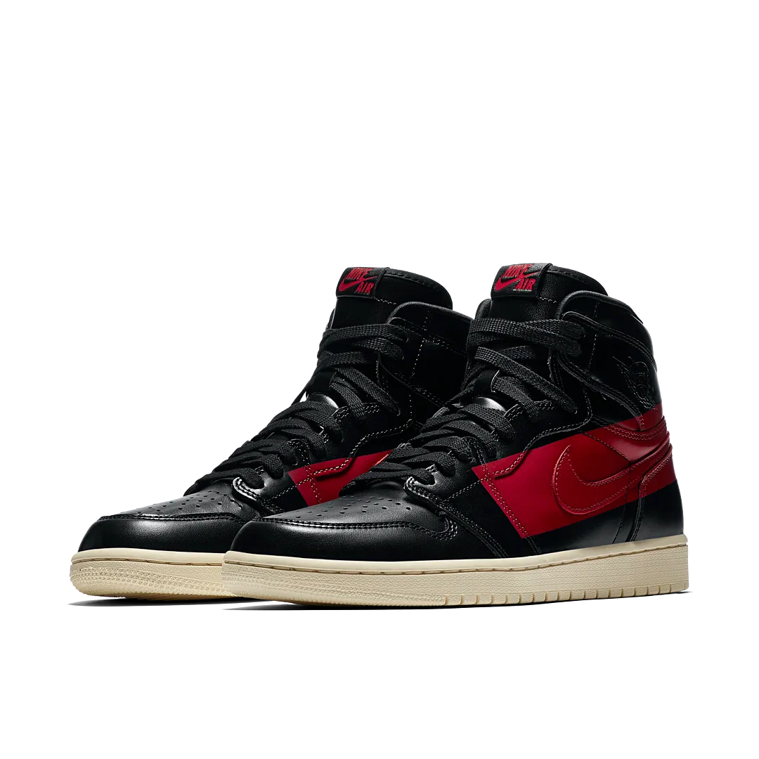 Air Jordan 1 Retro High OG Defiant Couture, Black/Gym Red-Muslin (BQ6682-006)