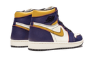 Air Jordan 1 Retro High OG Defiant SB LA to Chicago, Court Purple/Black-Sail-University Gold (CD6578-507)