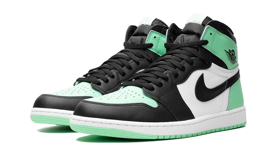 Air Jordan 1 Retro High OG Green Glow, White/Black/Green Glow (DZ5485-130 / FD1437-130)