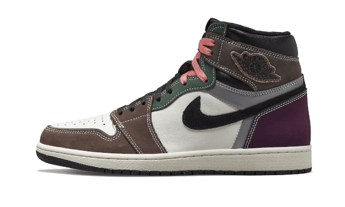 Air Jordan 1 Retro High OG Hand Crafted, Black/Archaeo Brown-Dark Chocolate (DH3097-001)