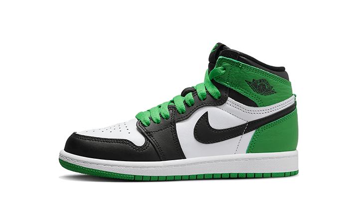 Air Jordan 1 Retro High OG Lucky Green (PS), Black/Lucky Green-White (FD1412-031)