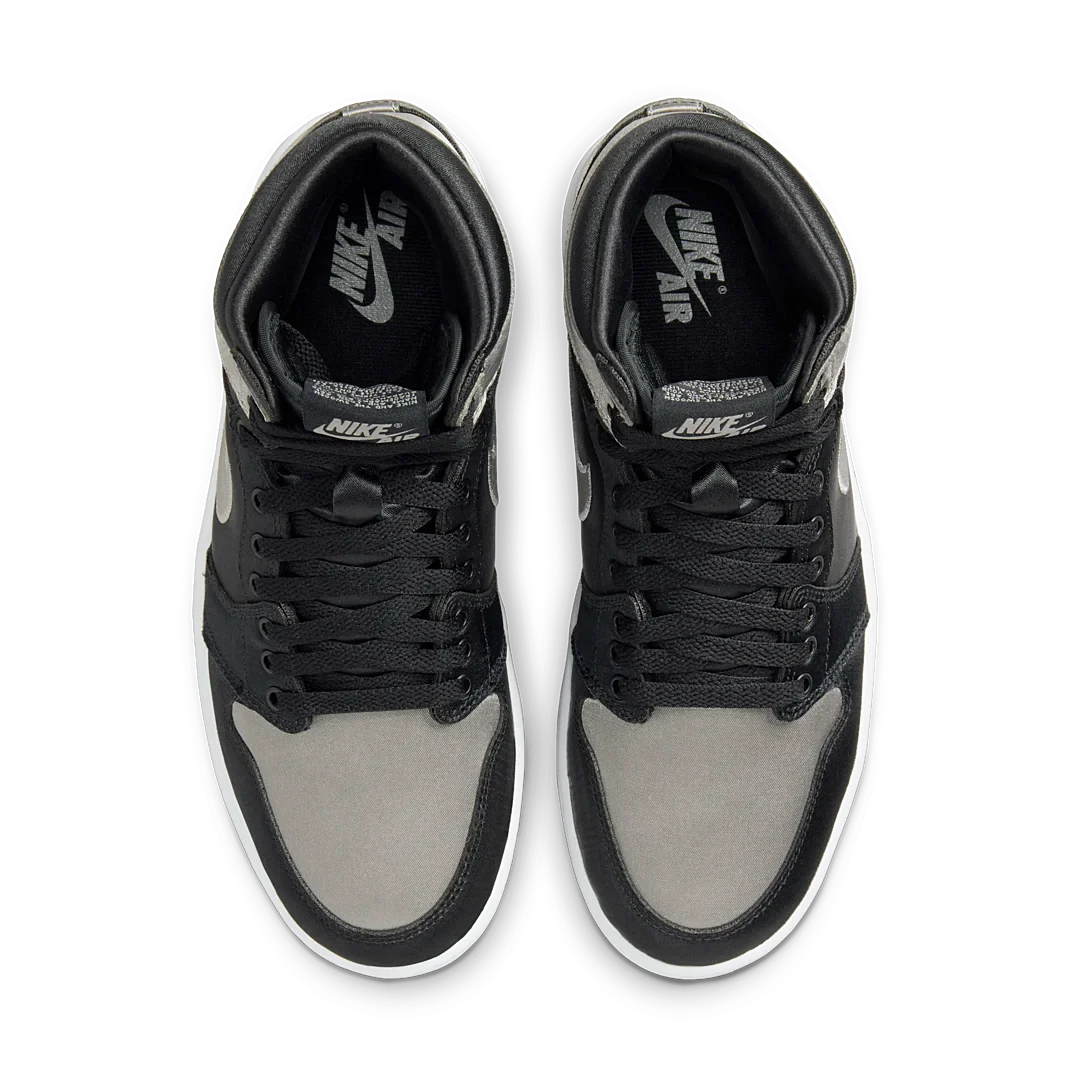 Air Jordan 1 Retro High OG Satin Shadow, Black/Medium Grey-White (FD4810-010)