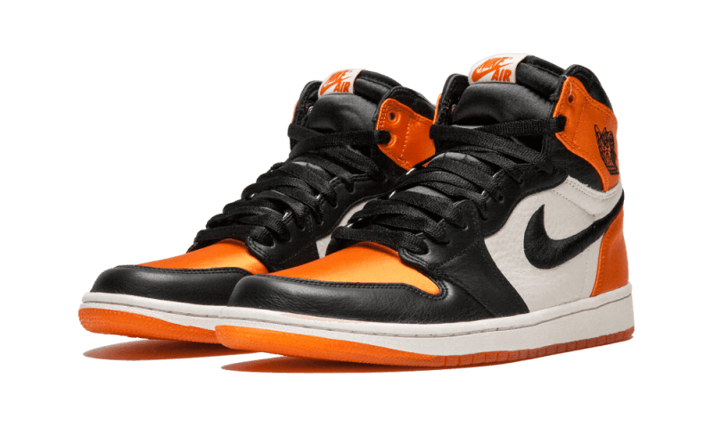 Air Jordan 1 Retro High OG Satin Shattered Backboard, Black/Black-Starfish-Sail (AV3725-010)