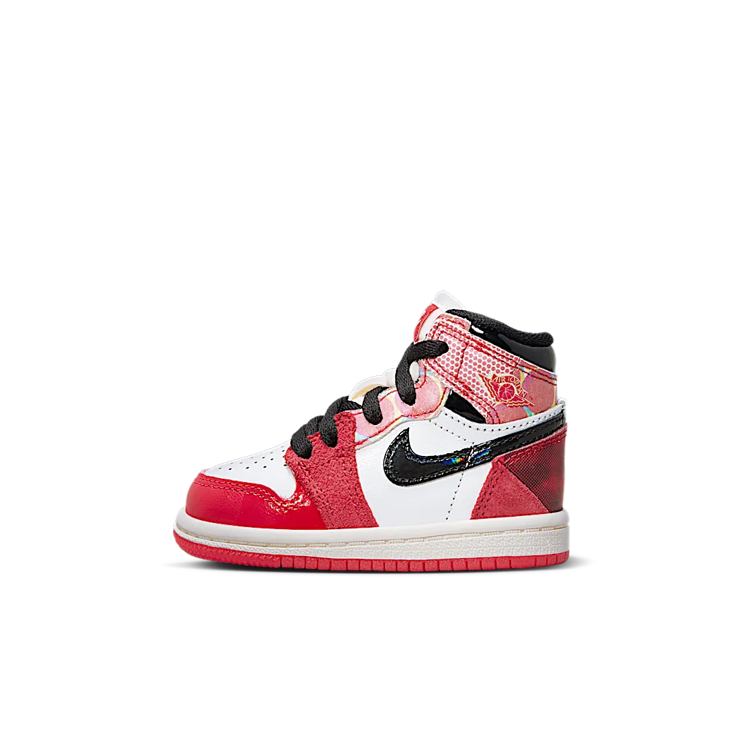 Air Jordan 1 Retro High OG Spider-Man Across the Spider-Verse (TD), University Red/Black/White (DV1750-601)