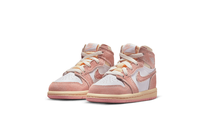 Air Jordan 1 Retro High OG Washed Pink (TD), Atmosphere/White/Muslin/Sail (FD2598-600)