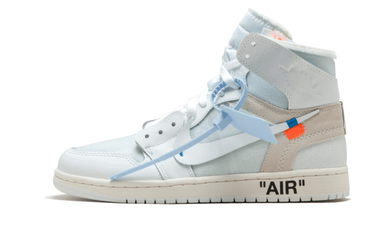 Air Jordan 1 Retro High Off-White Euro, White/White (AQ0818-100 / AQ8296-100)