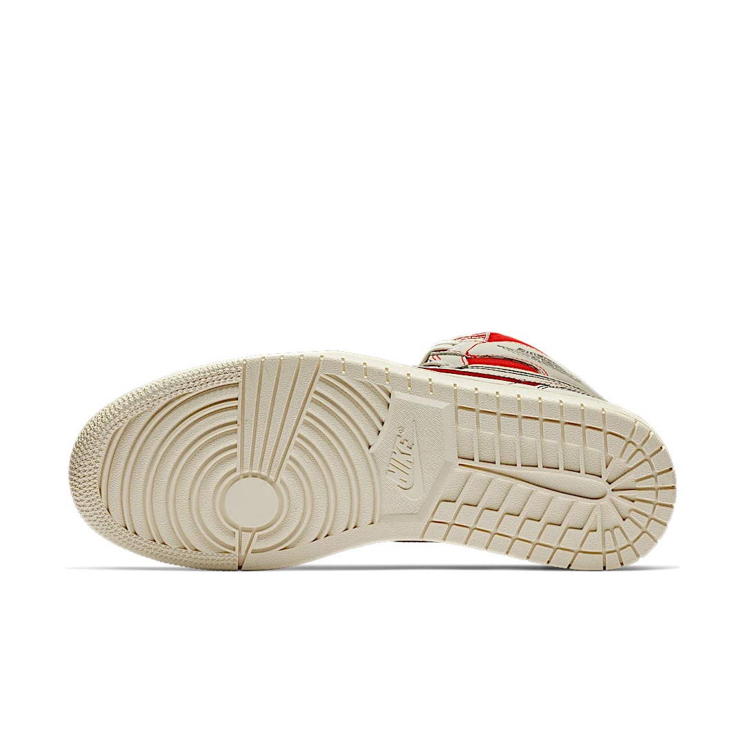 Air Jordan 1 Retro High Phantom Gym Red, Sail/Black-Phantom-Gym Red-University Red (555088-160)