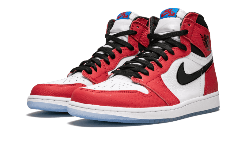 Air Jordan 1 Retro High Spider-Man Origin Story, Gym Red/Black-White-Photo Blue (555088-602)