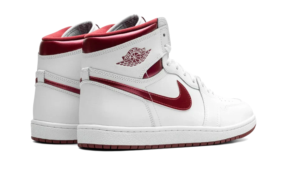 Air Jordan 1 Retro High '85 OG Metallic Burgundy, White/Team Red/White (BQ4422-161)