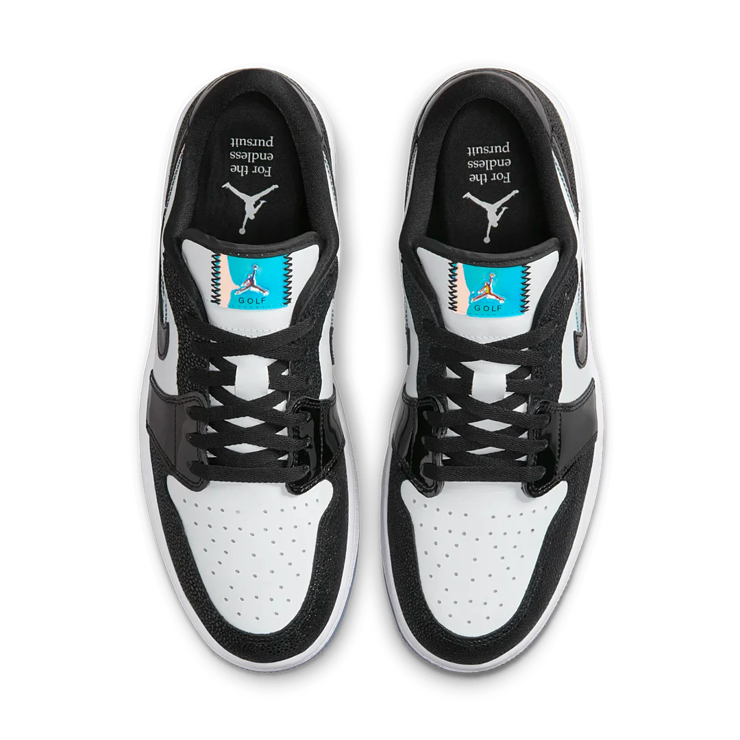 Air Jordan 1 Retro Low Golf Endless Pursuit Pack, White/Black (FZ4159-100)