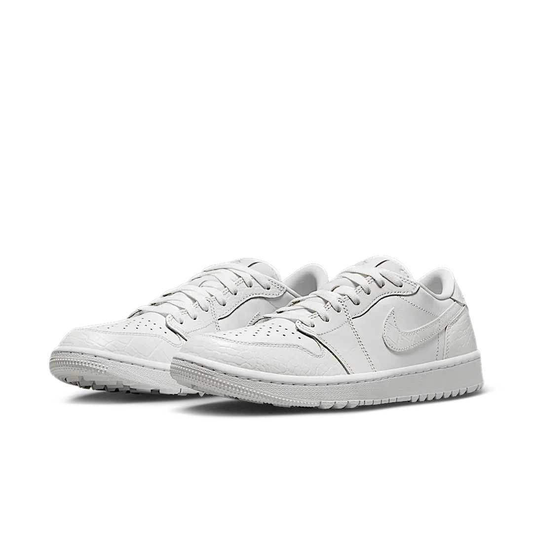 Air Jordan 1 Retro Low Golf White Croc, White/White/Pure Platinum (DD9315-110)