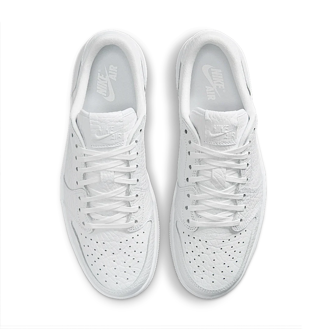 Air Jordan 1 Retro Low Swooshless Triple White (2025), White/White/White (872782-100)