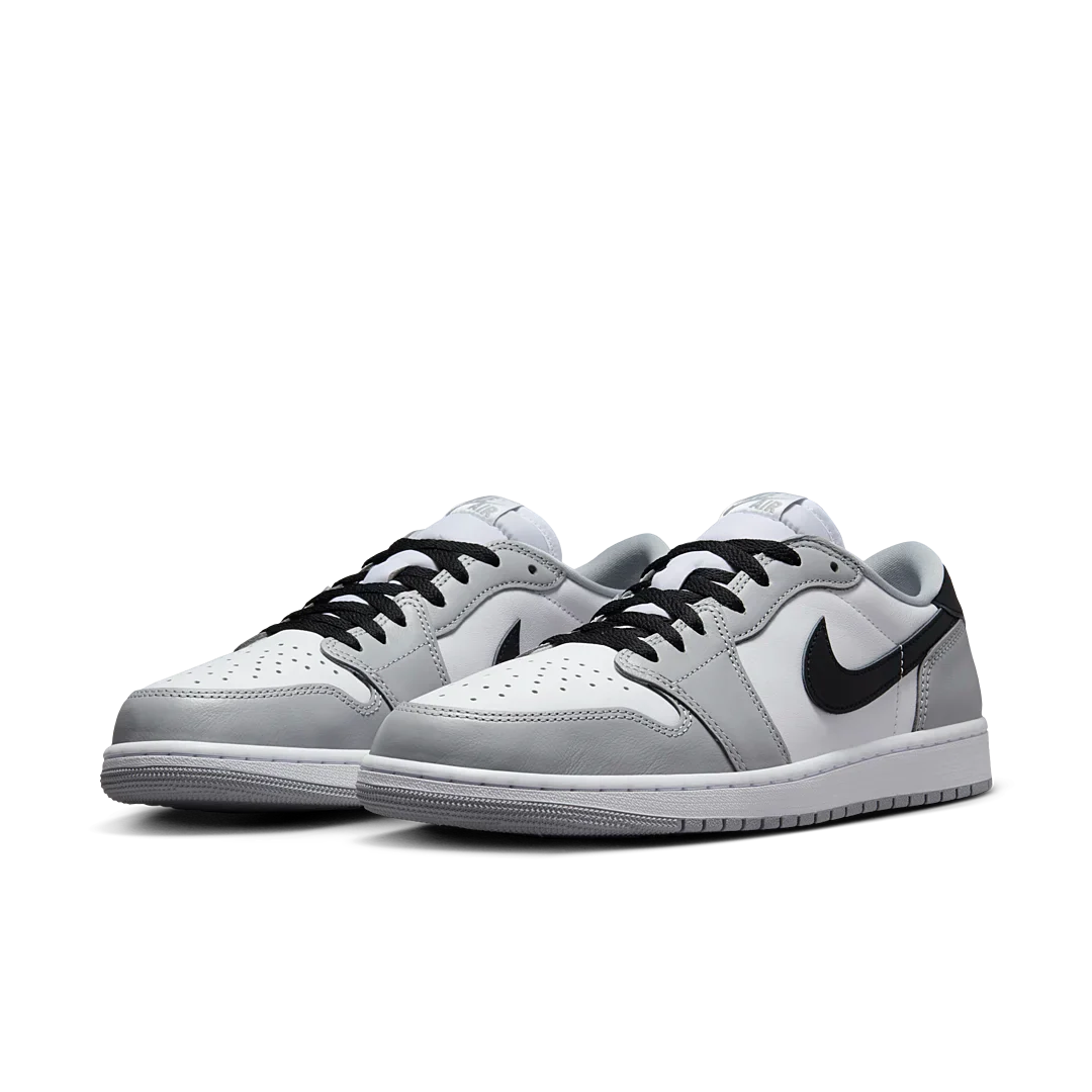 Air Jordan 1 Retro Low OG Barons, White/Black-Wolf Grey (CZ0790-110 / CZ0858-110)