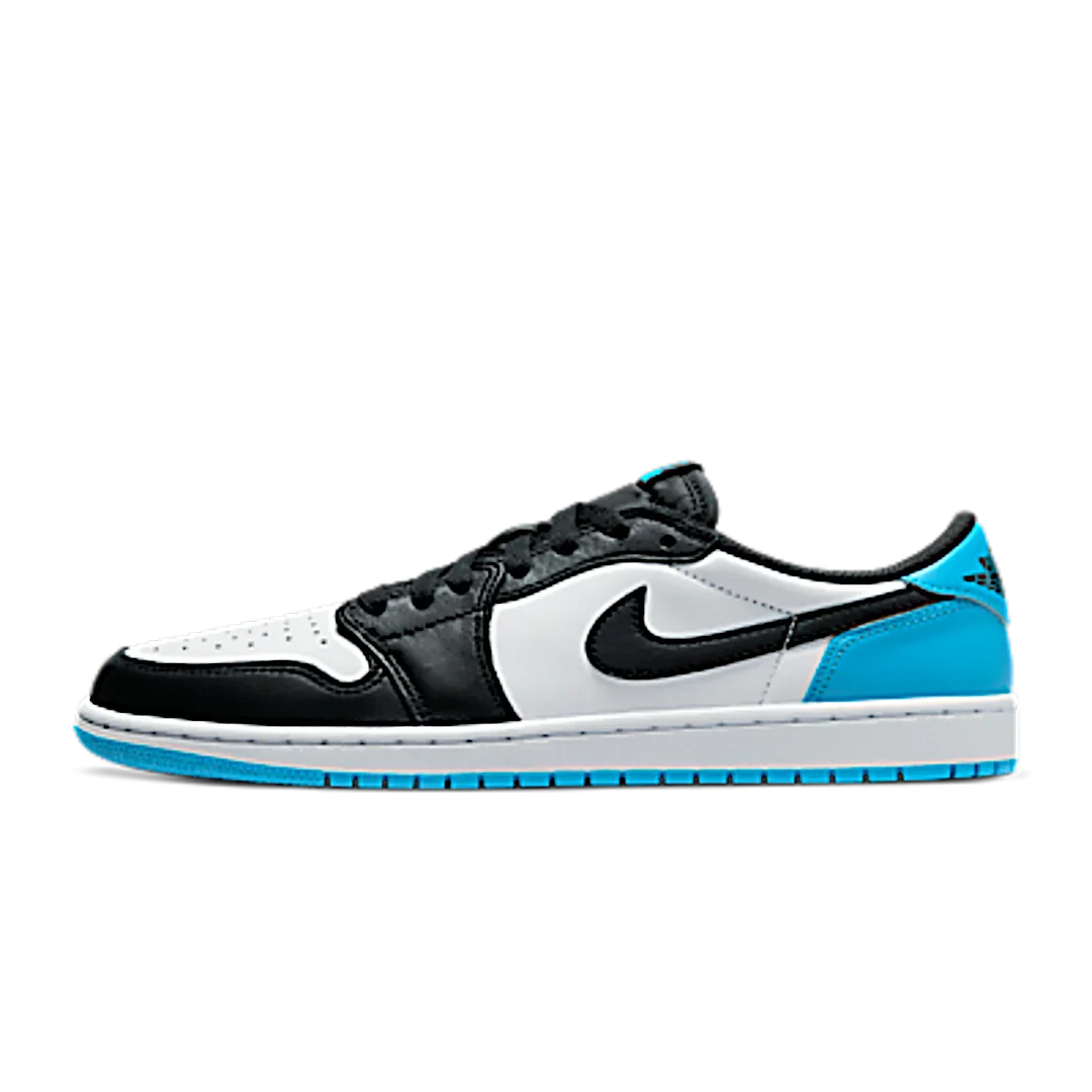 Air Jordan 1 Retro Low OG Black Dark Powder Blue, White/Black/Dark Powder Blue (CZ0775-104 / CZ0790-104)