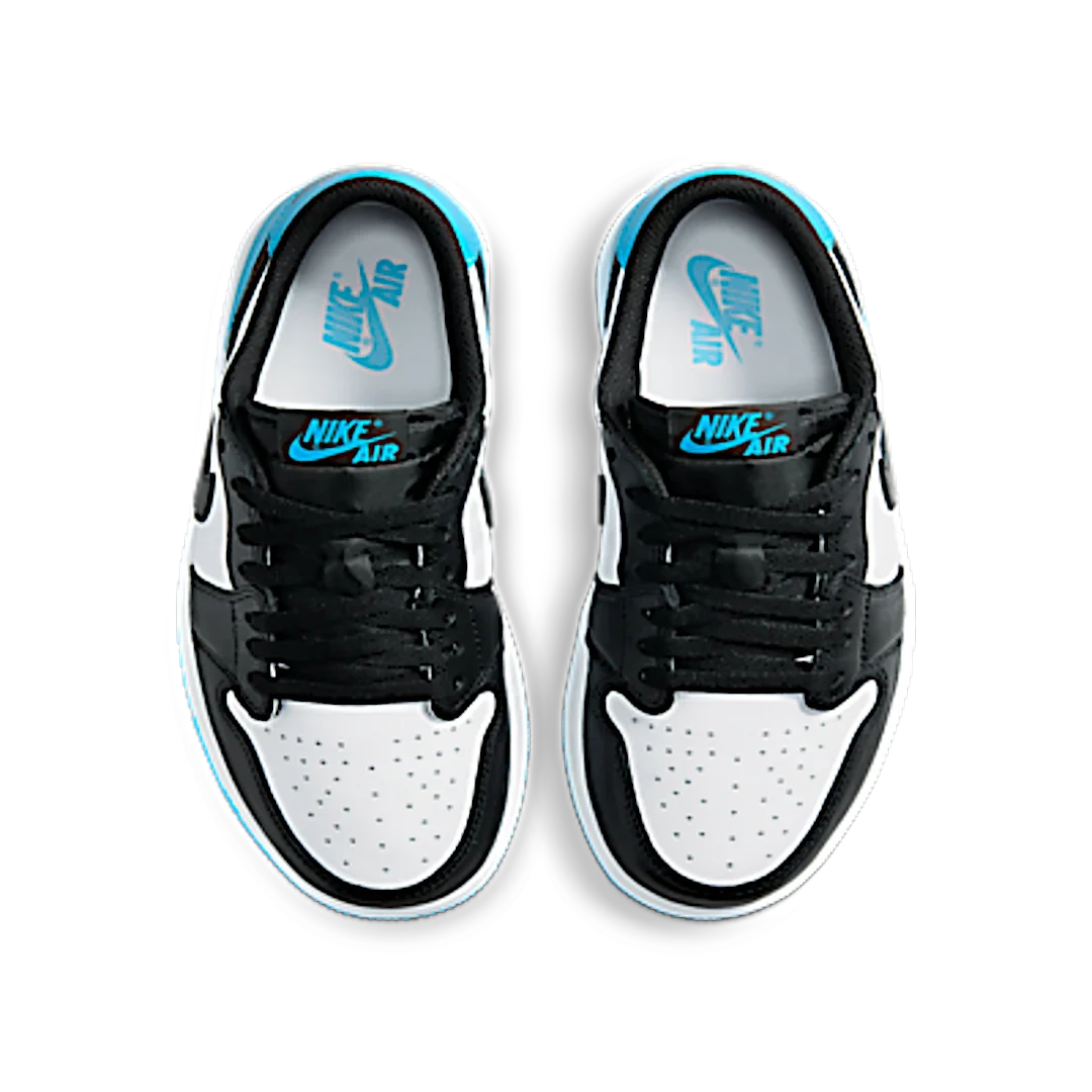 Air Jordan 1 Retro Low OG Black Dark Powder Blue, White/Black/Dark Powder Blue (CZ0775-104 / CZ0790-104)