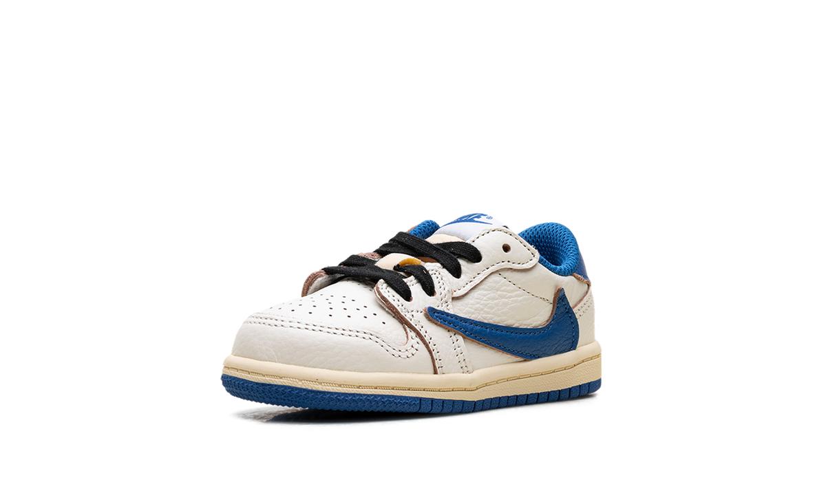 Air Jordan 1 Retro Low OG SP Fragment x Travis Scott Sail Military Blue (TD)