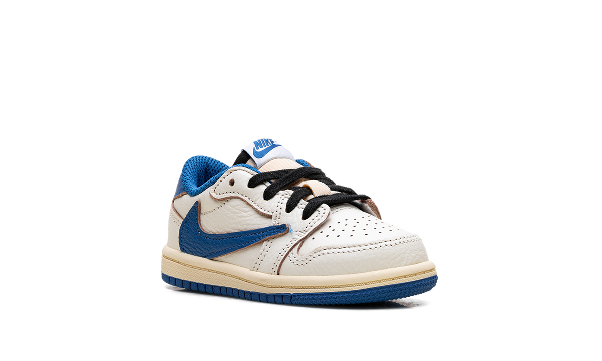 Air Jordan 1 Retro Low OG SP Fragment x Travis Scott Sail Military Blue (TD)