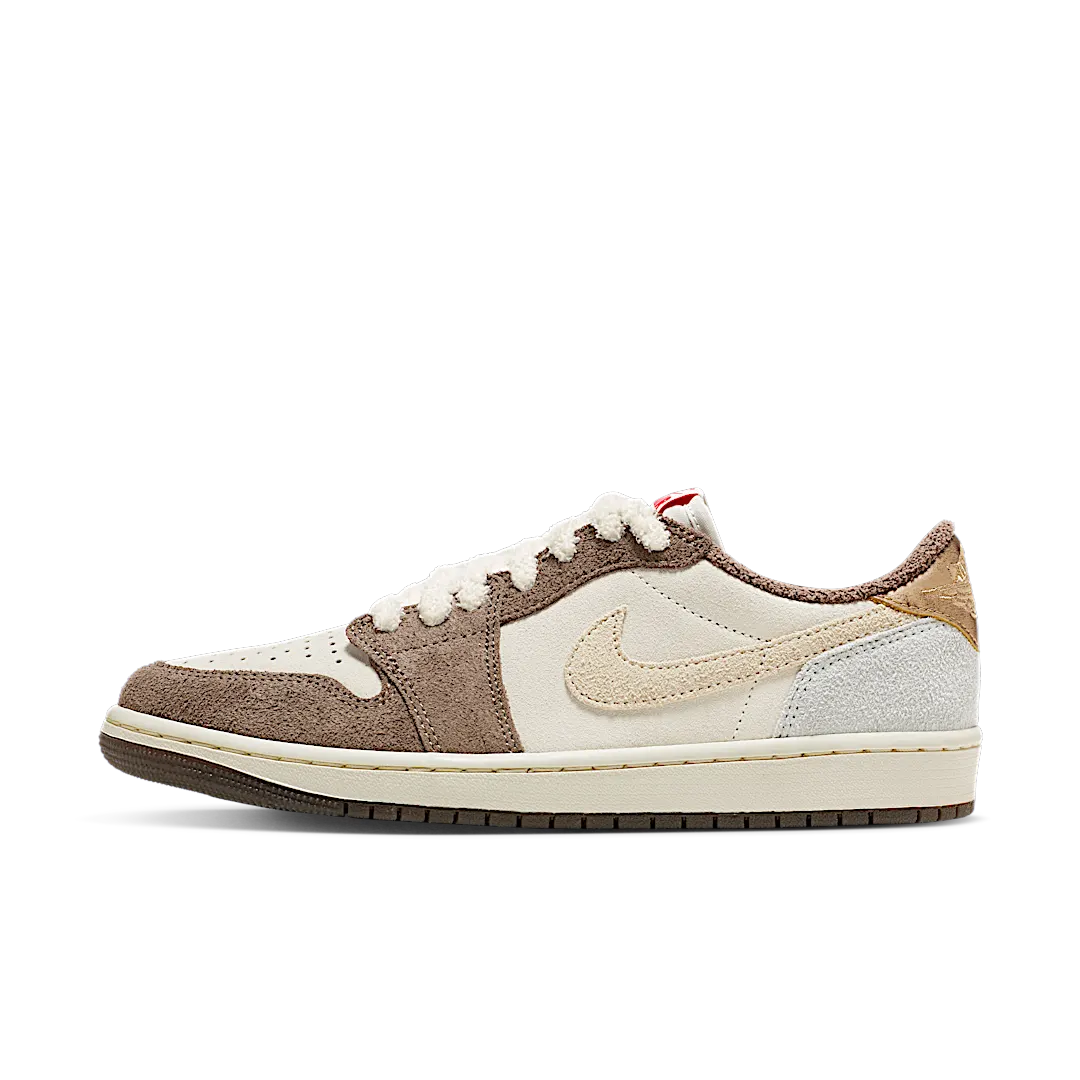 Air Jordan 1 Retro Low OG Year of the Rabbit, Sail/University Red-Brown (DV1312-200)