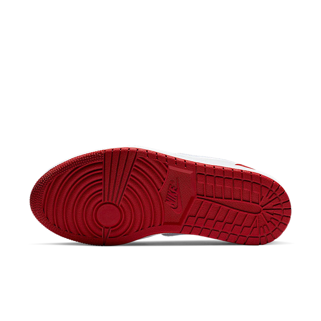 Air Jordan 1 Retro Low Slip Black Toe, White/White-Gym Red-Black (AV3918-102)