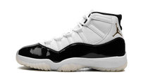 Air Jordan 11 Retro DMP Gratitude (2023), Black/White/Metallic Gold (CT8012-170 / 378038-170)