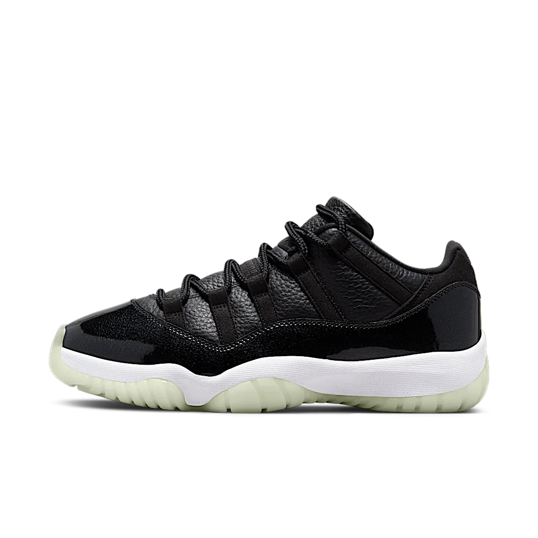 Air Jordan 11 Retro Low 72-10, Black/Gym Red/White/Sail (AV2187-001)