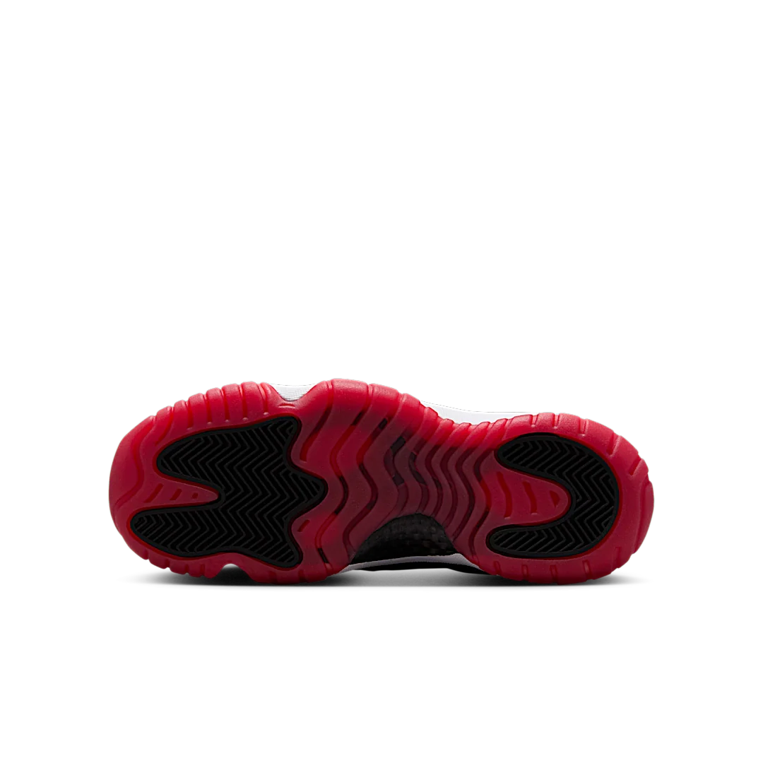 Air Jordan 11 Retro Low Bred (2025), Black/White-Varsity Red (FV5121-006)