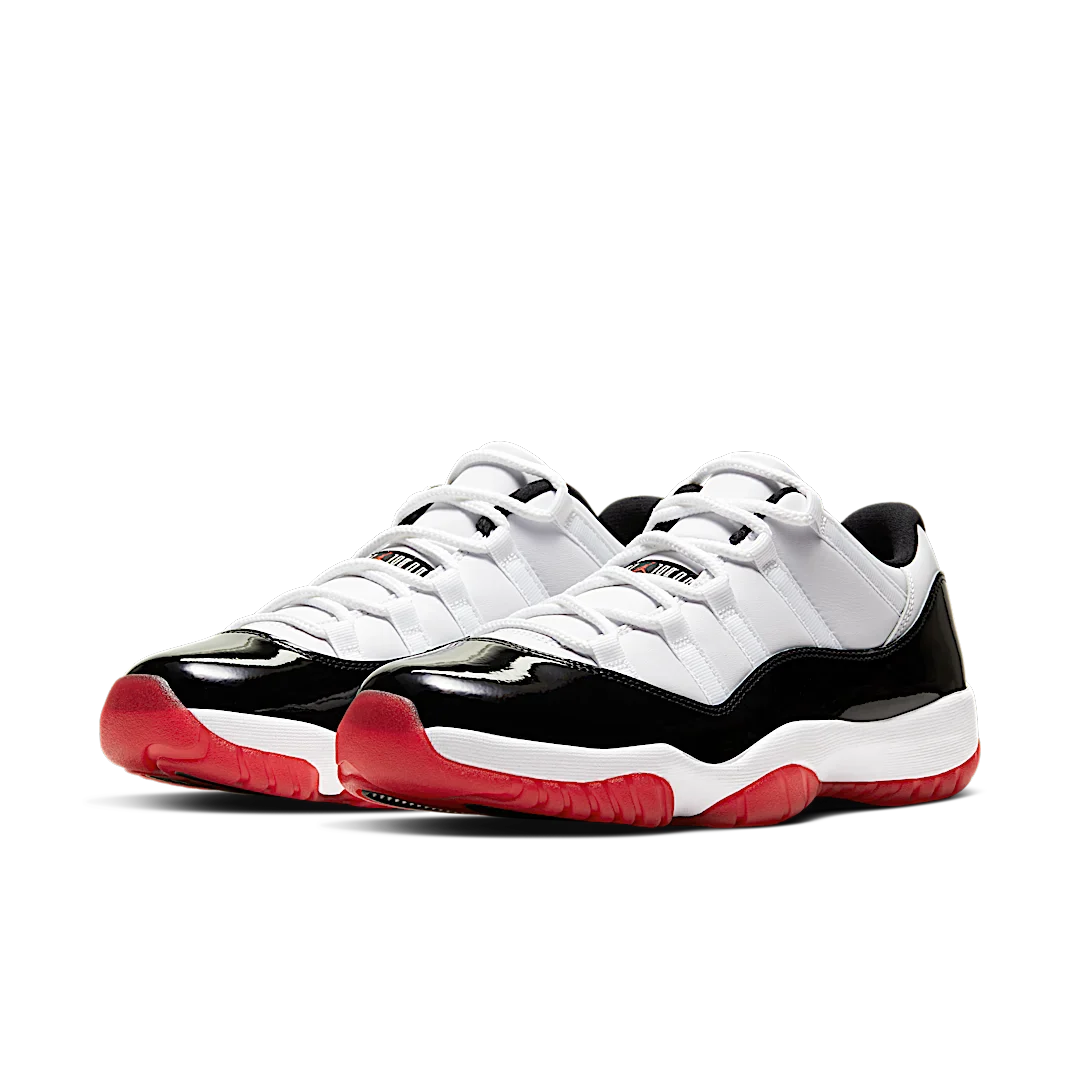 Air Jordan 11 Retro Low Concord Bred, White/Gym Red-Black-True Red (AV2187-160)